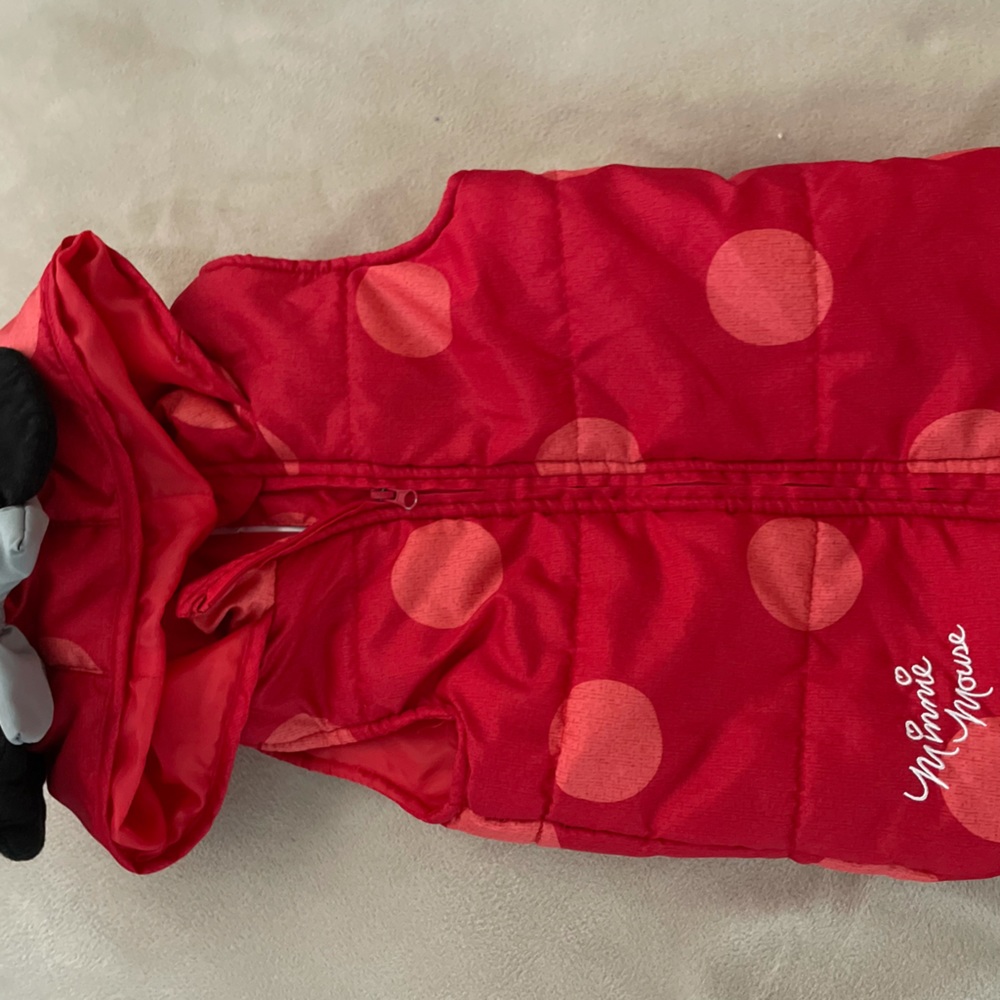 Girls Minnie Mouse puffer vest